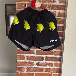 Vintage Polo Ralph Lauren tropical fish swim trunks